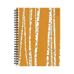 Academic Planners|TF Publishing 2024-2025 Elements Series Aspen Trees 6" x 8" Academic Weekly & Monthly Planner, Paperboard Cover, Yellow/White