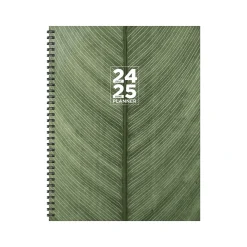 Academic Planners|TF Publishing 2024-2025 Elements Series Living Leaf 8.5" x 11" Academic Weekly & Monthly Planner, Paperboard Cover