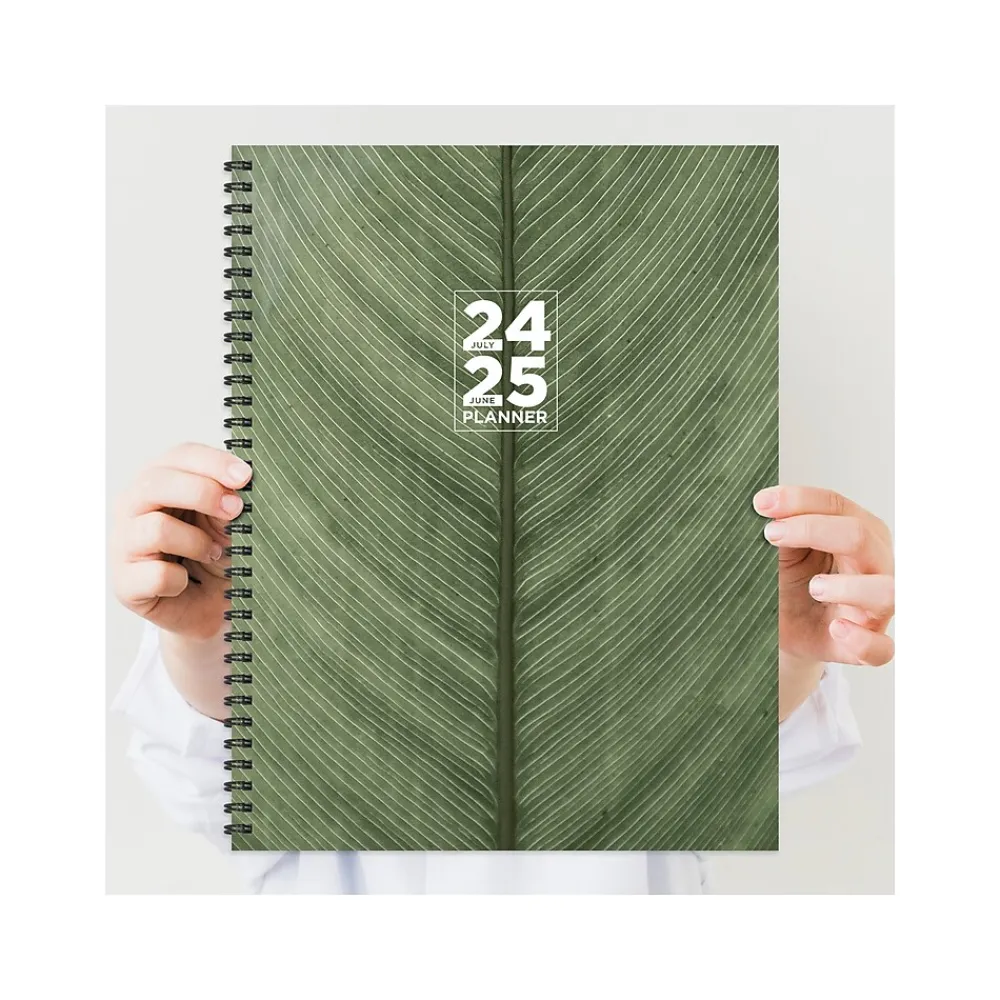 Academic Planners|TF Publishing 2024-2025 Elements Series Living Leaf 8.5" x 11" Academic Weekly & Monthly Planner, Paperboard Cover
