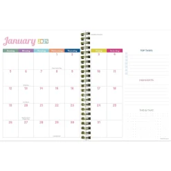 2025 Planners|TF Publishing 2025 Happy Hibiscus 6.5" x 8" Weekly & Monthly Planner, Paperboard Cover, Multicolor (25-9212)