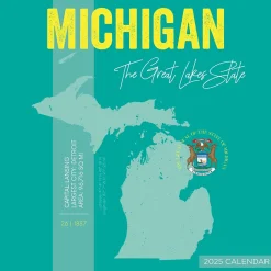 2025 Calendars|TF Publishing 2025 Home: Michigan 12" x 12" Monthly Wall Calendar (25-1130)