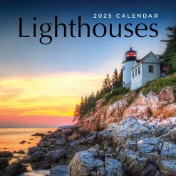 2025 Calendars|TF Publishing 2025 Lighthouses 7" x 7" Monthly Wall Calendar (25-2003)