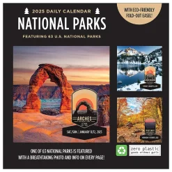 2025 Calendars|TF Publishing 2025 National Parks 5.25" x 5.25" Day-to-Day Calendar (25-3062)