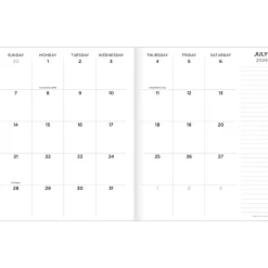 Academic Planners|TF Publishing 2024-2025 Natural Foliage 6.5" x 8" Academic Monthly Planner, Paperboard Cover, Beige/Black (AY25-4208)