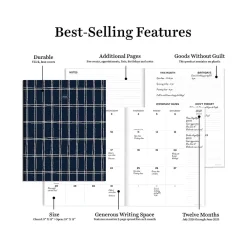Academic Planners|TF Publishing 2024-2025 Navy Grid 9