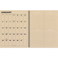 2025 Planners|TF Publishing 2025 Navy Grid Space 9" x 11" Weekly & Monthly Planner, Paperboard Cover, Multicolored (25-9704)