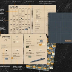 2025 Planners|TF Publishing 2025 Navy Grid Space 9