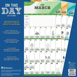 2025 Calendars|TF Publishing 2025 On This Day 12" x 12" Monthly Wall Calendar (25-1125)