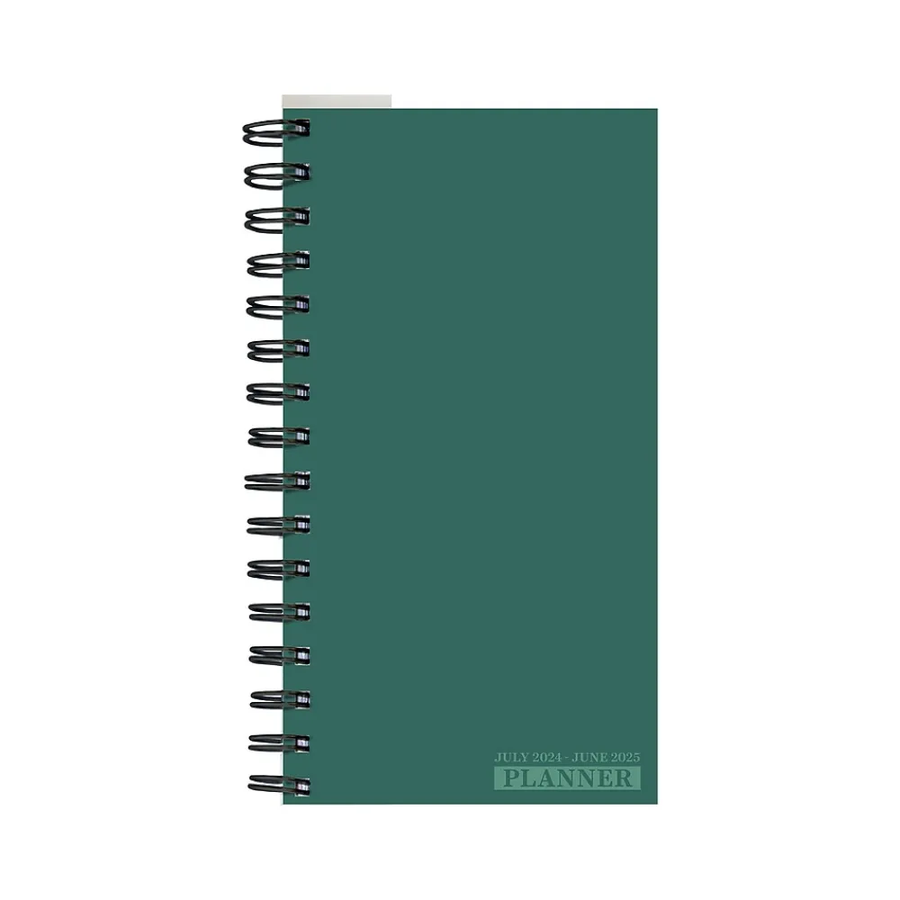 Academic Planners|TF Publishing 2024-2025 Sea Green 3.5" x 6.5" Academic Weekly & Monthly Planner, Paperboard Cover, Green (AY25-7504)