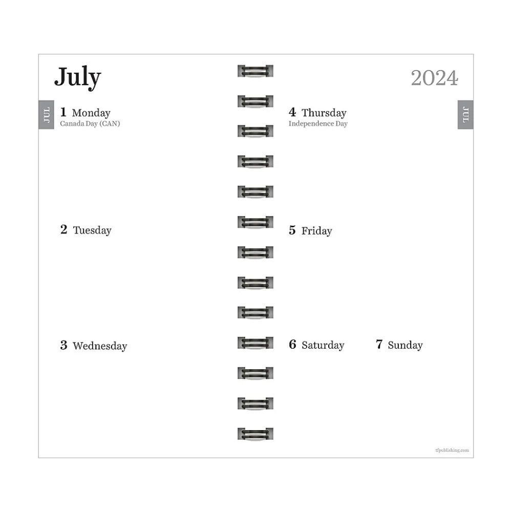 Academic Planners|TF Publishing 2024-2025 Sea Green 3.5" x 6.5" Academic Weekly & Monthly Planner, Paperboard Cover, Green (AY25-7504)