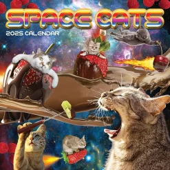 2025 Calendars|TF Publishing 2025 Space Cats 12" x 12" Monthly Wall Calendar (25-1026)