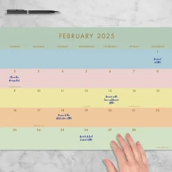 2025 Calendars|TF Publishing 2025 Super Stripe 12" x 17" Monthly Desk Pad Calendar (25-8508)