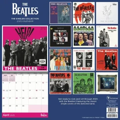 2025 Calendars|TF Publishing 2025 The Beatles: Albums & Artwork 12" x 12" Monthly Wall Calendar (25-1101)