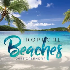 2025 Calendars|TF Publishing 2025 Tropical Beaches 7" x 7" Monthly Wall Calendar (25-2012)