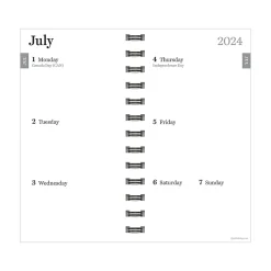 Academic Planners|TF Publishing 2024-2025 True Blue Flowers 3.5" x 6.5" Academic Weekly & Monthly Planner, Paperboard Cover, Multicolor