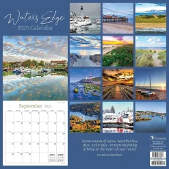 2025 Calendars|TF Publishing 2025 Water's Edge 12" x 12" Monthly Wall Calendar (25-1049)
