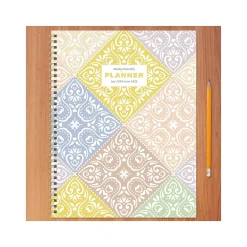 Academic Planners|TF Publishing 2024-2025 White Lotus Series Byzantine Tile 8.5