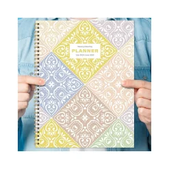 Academic Planners|TF Publishing 2024-2025 White Lotus Series Byzantine Tile 8.5