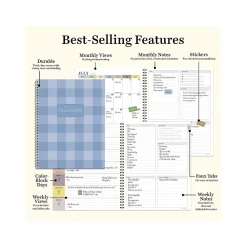 Academic Planners|TF Publishing 2024-2025 White Lotus Series Mediterranean Picnic 8.5