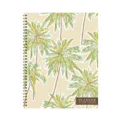 Academic Planners|TF Publishing 2024-2025 White Lotus Series Positano Palms 8.5" x 11" Academic Weekly & Monthly Planner, Paperboard Cover
