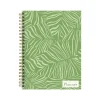 Academic Planners|TF Publishing 2024-2025 White Lotus Verde Fronds 6" x 8" Academic Weekly & Monthly Planner, Paperboard Cover (AY25-9210)