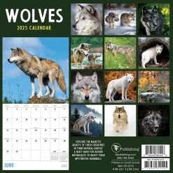 2025 Calendars|TF Publishing 2025 Wolves 7" x 7" Monthly Wall Calendar (25-2015)