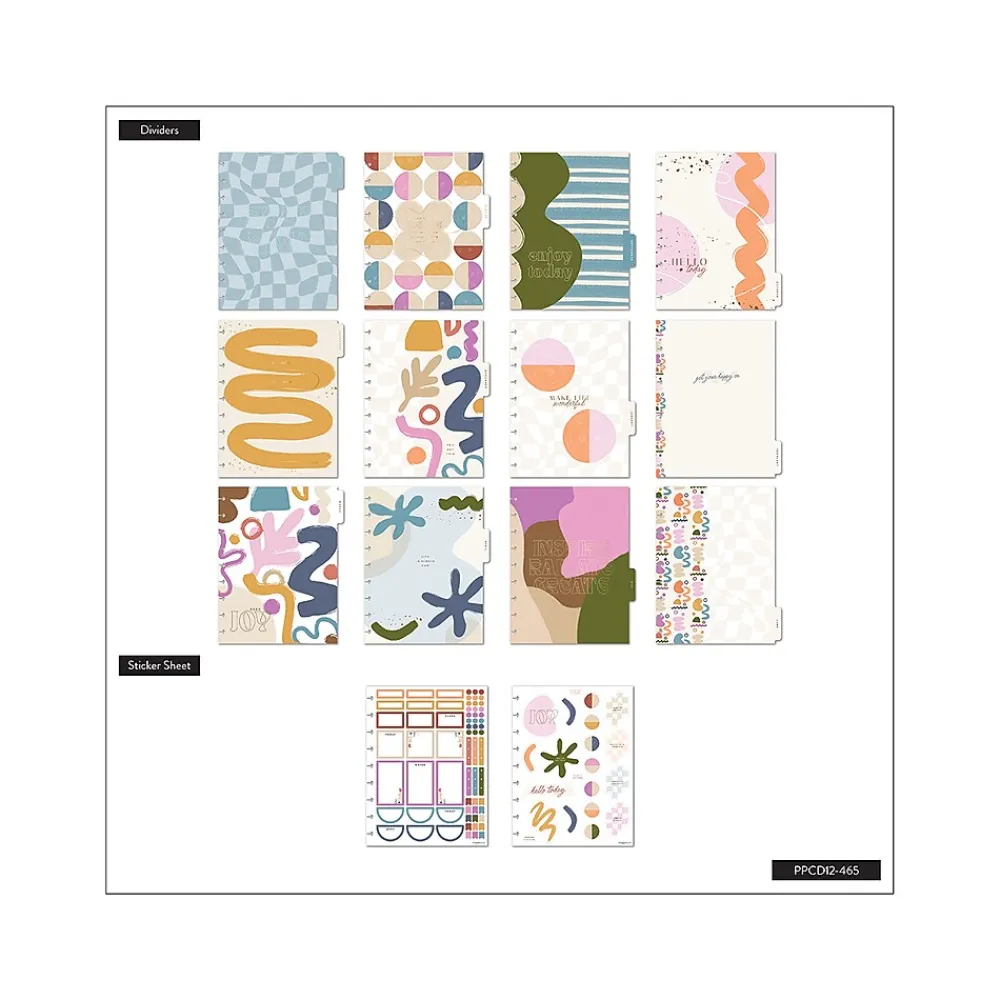 Academic Planners|The Happy Planner 2024-2025 Canyon Modern 7" x 9.25" Academic Weekly & Monthly Planner, Plastic Cover, Multicolor