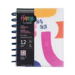 Academic Planners|The Happy Planner 2024-2025 Rio Vibes 7" x 9.25" Academic Weekly & Monthly Planner, Plastic Cover, Multicolor (PPCD12-469)