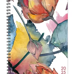 2025 Planners|Willow Creek 2025 8.5" x 11" Weekly & Monthly Planner Cover, Watercolor Floral (47408)