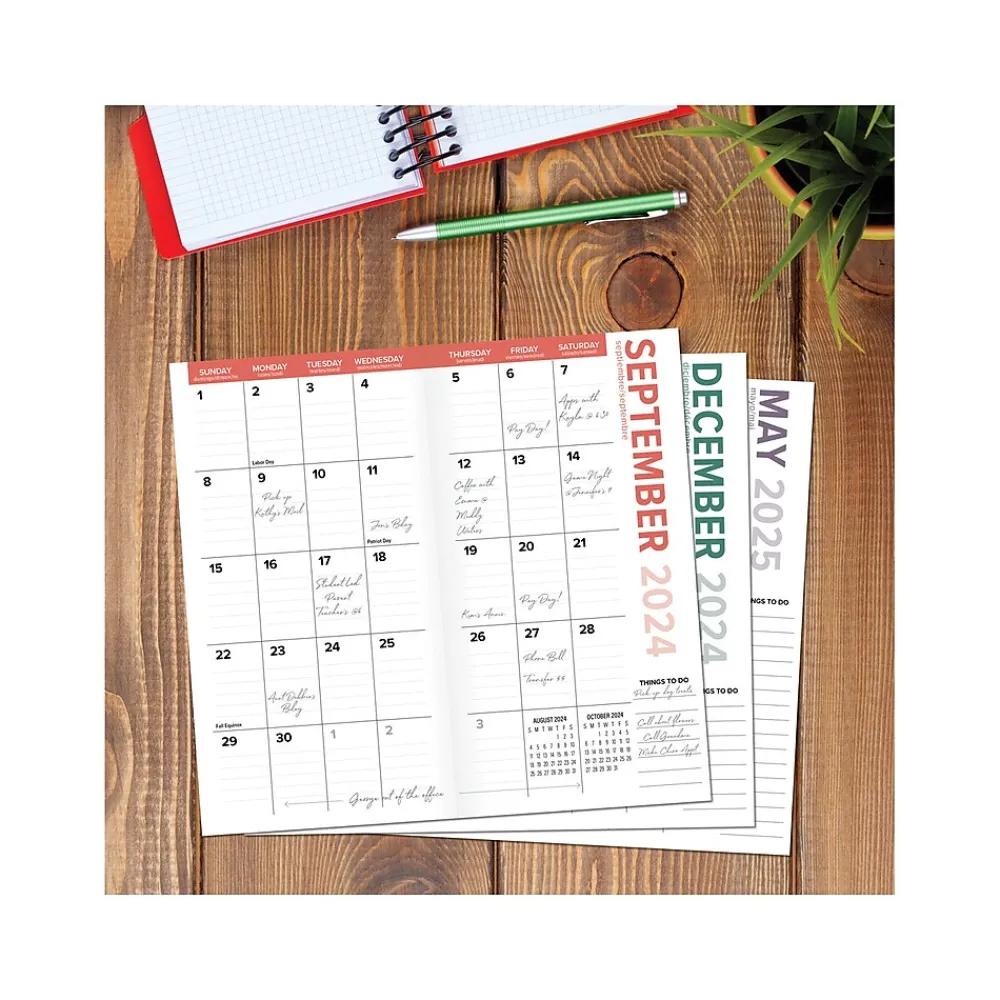 Academic Planners|Willow Creek 2024-2026 Abstract Party 3.5" x 6.5" Academic Monthly Planner, Paper Cover, Multicolor (46258)
