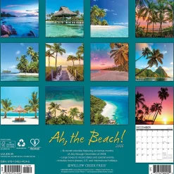 2025 Calendars|Willow Creek 2025 Ah,The Beach! 12" x 12" Monthly Wall Calendar (41246)