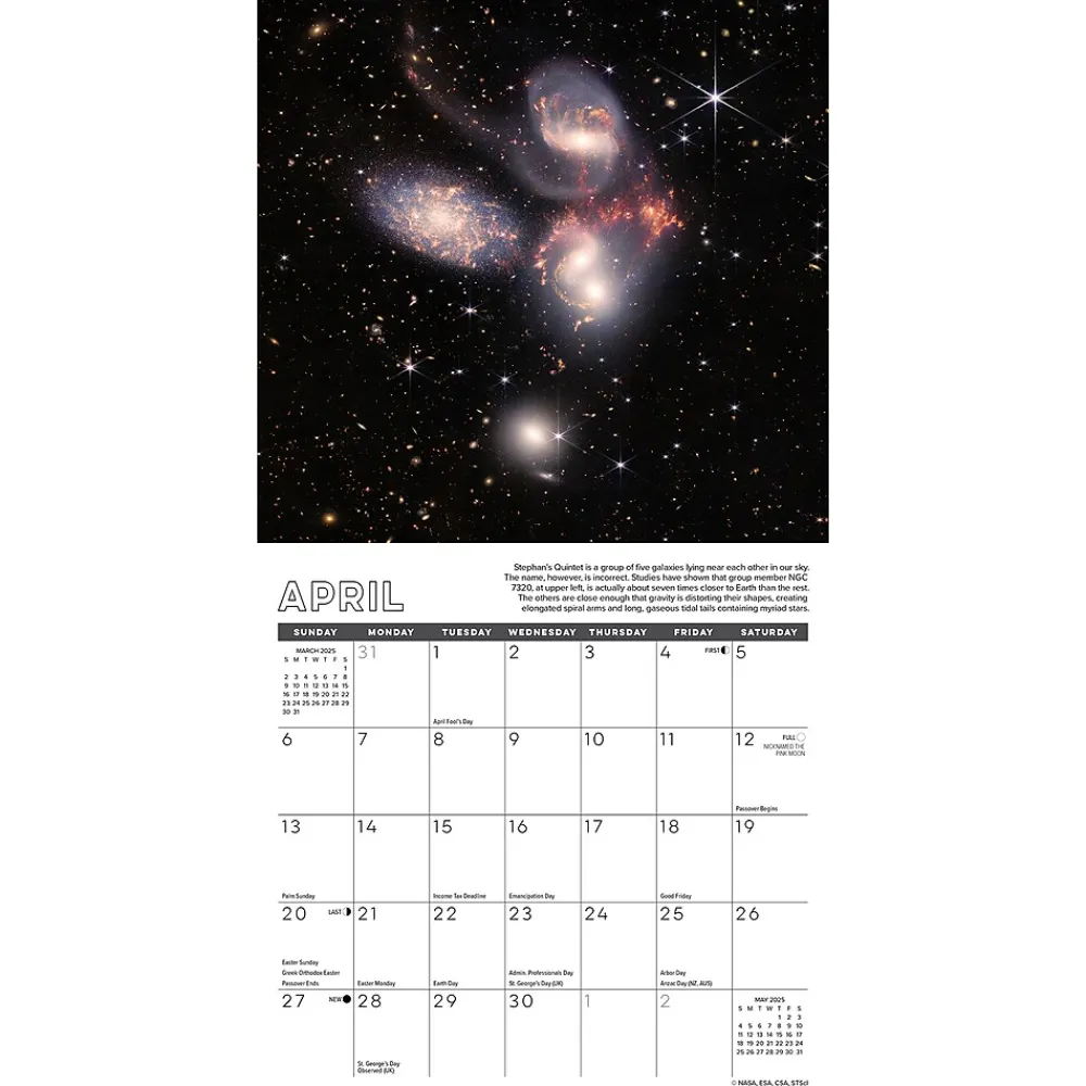 2025 Calendars|Willow Creek 2025 Astronomy 7" x 7" Monthly Wall Calendar (45640)
