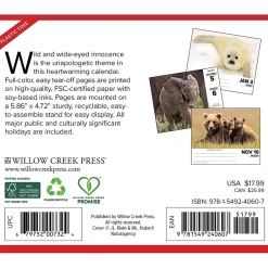 2025 Calendars|Willow Creek 2025 Baby Animals 6.2" x 5.4" Daily Desk Calendar (40607)