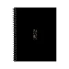 Academic Planners|Willow Creek 2024-2025 Basic Black 6.5" x 8.5" Academic Weekly & Monthly Planner, Paper Cover, Black/Brown (47729)