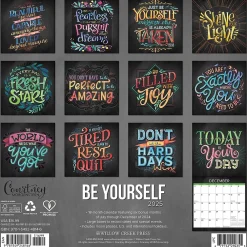 2025 Calendars|Willow Creek 2025 Be Yourself 12" x 12" Yearly Wall Calendar (48146)