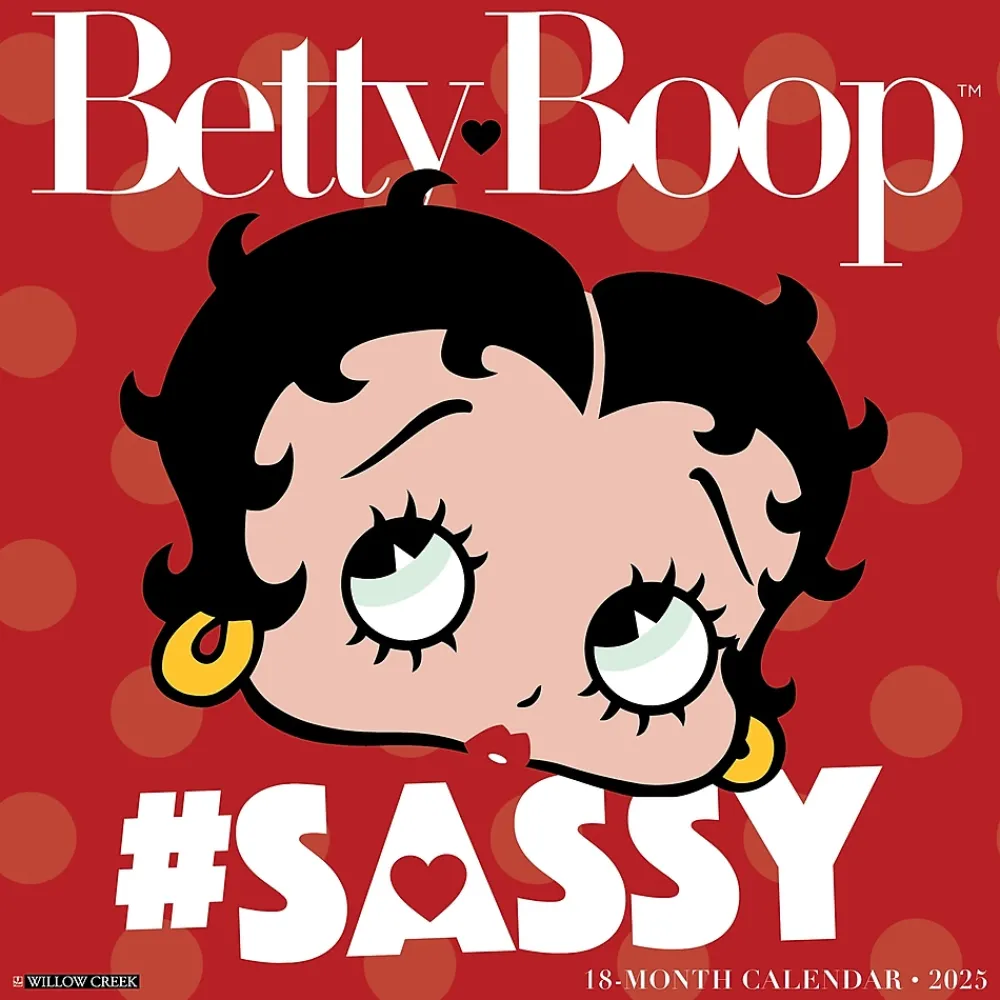 2025 Calendars|Willow Creek 2025 Betty Boop 7" x 7" Yearly Wall Calendar (48047)