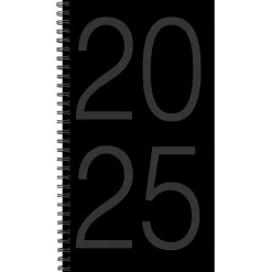 2025 Planners|Willow Creek 2025 Black 3.5" x 6.5" Weekly Planner (48535)