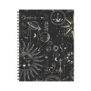 Academic Planners|Willow Creek 2024-2025 Celestial 6.5" x 8.5" Academic Weekly & Monthly Planner, Paper Cover, Black/Gold (47422)