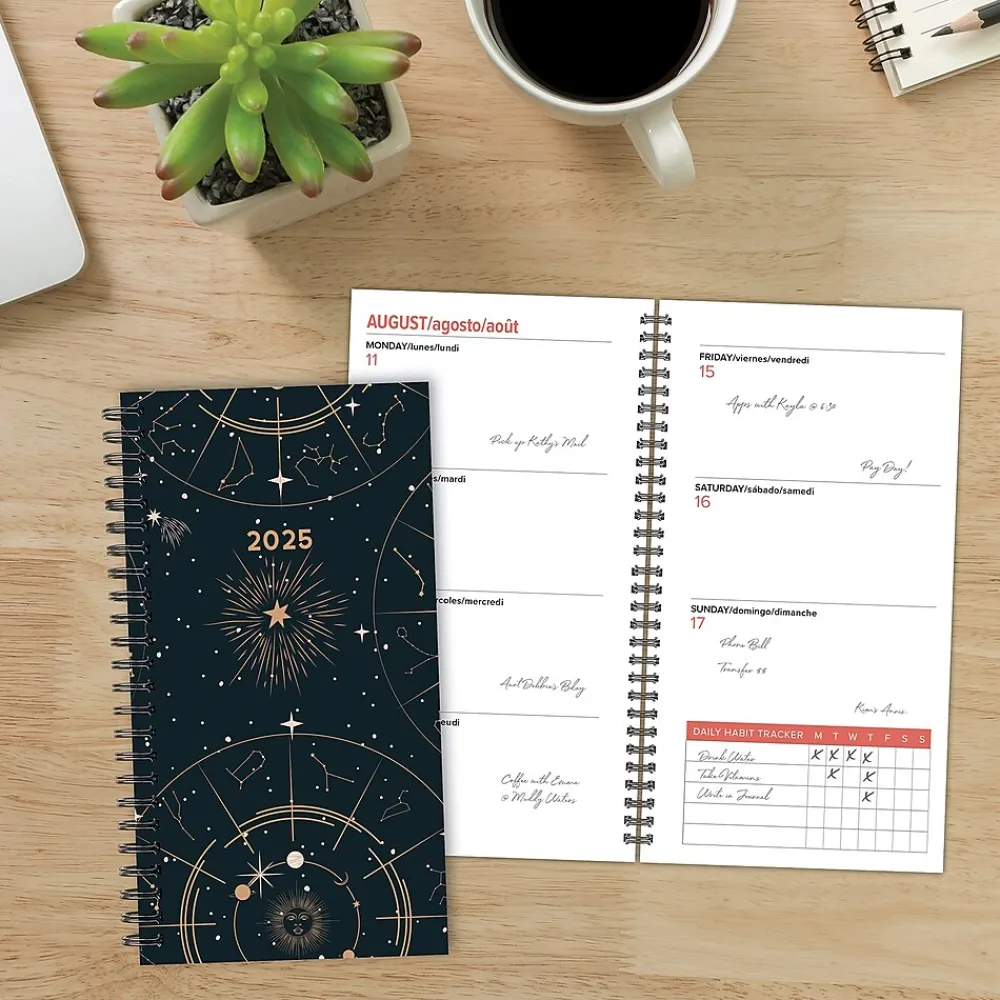 2025 Planners|Willow Creek 2025 Celestial 3.5" x 6.5" Weekly Planner Cover, Multicolored (48719)