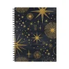 Academic Planners|Willow Creek 2024-2025 Celestial Magic 8.5" x 11" Academic Weekly & Monthly Planner, Paper Cover, Black/Gold (48139)