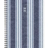 2025 Planners|Willow Creek 2025 Chambray Stripe 6.5" x 8.5" Weekly Planner (48818)