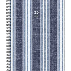 2025 Planners|Willow Creek 2025 Chambray Stripe 6.5" x 8.5" Weekly Planner (48818)