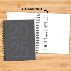 2025 Planners|Willow Creek 2025 Charcoal Gray 8.5" x 11" Weekly & Monthly Planner Cover (48900)