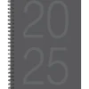 2025 Planners|Willow Creek 2025 Charcoal Gray 6.5" x 8.5" Weekly & Monthly Planner Cover (48825)