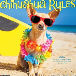 2025 Calendars|Willow Creek 2025 Chihuahua Rules 12" x 12" Monthly Wall Calendar (42311)