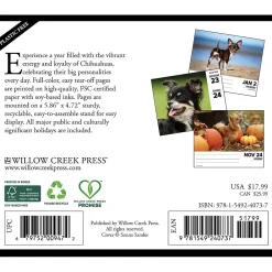 2025 Calendars|Willow Creek 2025 Chihuahuas 6" x 5.5" Day-to-Day Calendar, Multicolor (40737)
