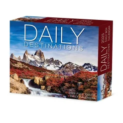 2025 Calendars|Willow Creek 2025 Daily Destinations 2025 6.2" x 5.4" Day-to-Day Calendar (40782)
