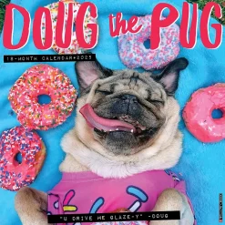 2025 Calendars|Willow Creek 2025 Doug the Pug 7" x 7" Monthly Wall Calendar (45763)