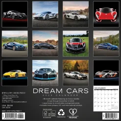 2025 Calendars|Willow Creek 2025 Dream Cars 7" x 7" Yearly Wall Calendar (45831)