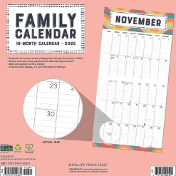 2025 Calendars|Willow Creek 2025 Family Planner 12" x 12" Monthly Wall Calendar (42861)